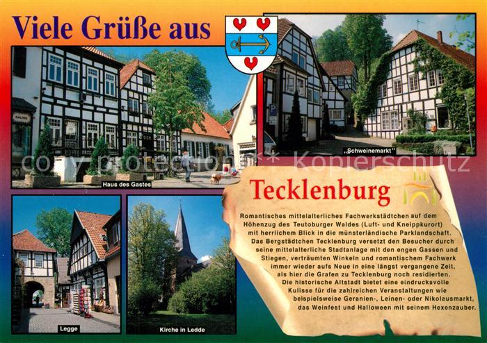 Tecklenburg Haus des Gastes Fachwerkhaus Schweinemarkt Torhaus Legge Kirche Ledd