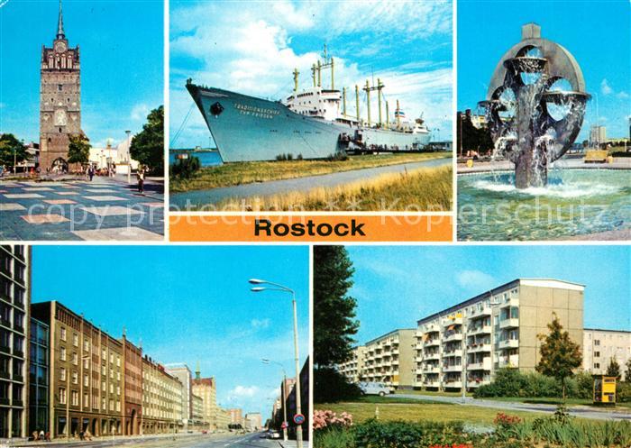 Rostock Kroepeliner Tor Traditionsschiff Typ Frieden Suedstadt Wasserspiele Lang