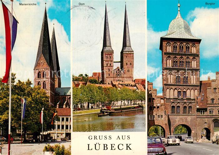 Luebeck Marienkirche Dom Burgtor
