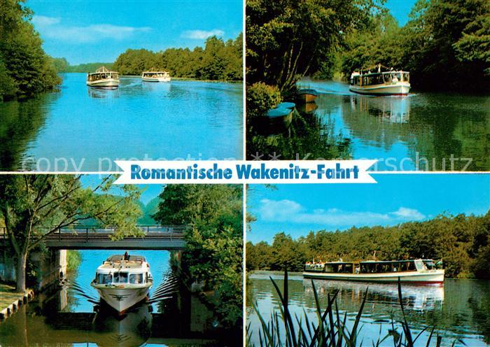 Luebeck Romantische Wakenitz Fahrt Fahrgastschiff