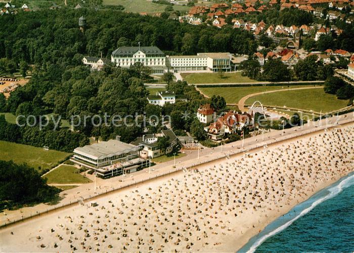 Travemuende Ostseebad Strand Hotels Restaurants Fliegeraufnahme