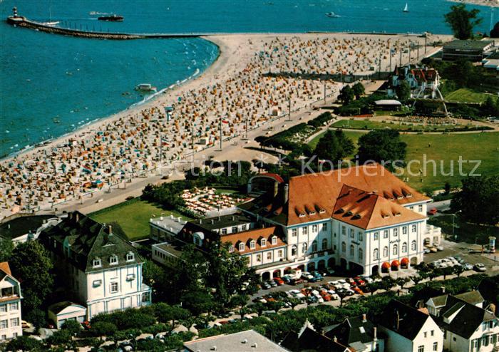 Travemuende Ostseebad Casino Strand Fliegeraufnahme