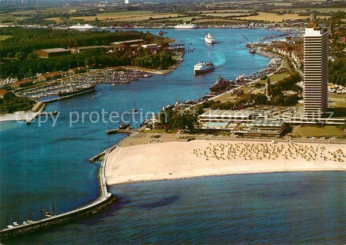 Travemuende Ostseebad Hafen Hotel Maritim Strand Fliegeraufnahme