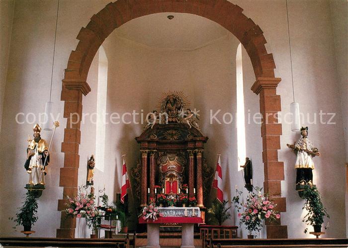Kleinlueder Wallfahrtskapelle Kleinheiligkreuz Innenansicht Altar