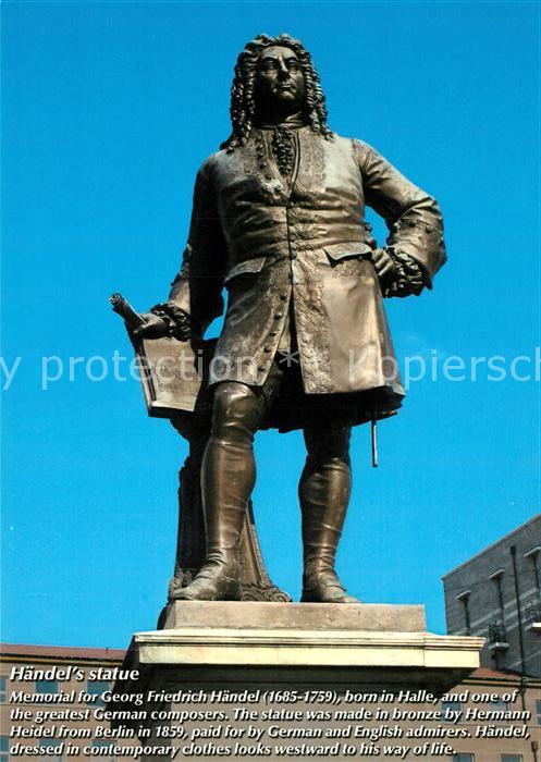 Halle Saale Haendel Statue Denkmal