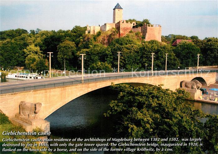 Giebichenstein Halle Saale Schloss Salle Bruecke Chronik