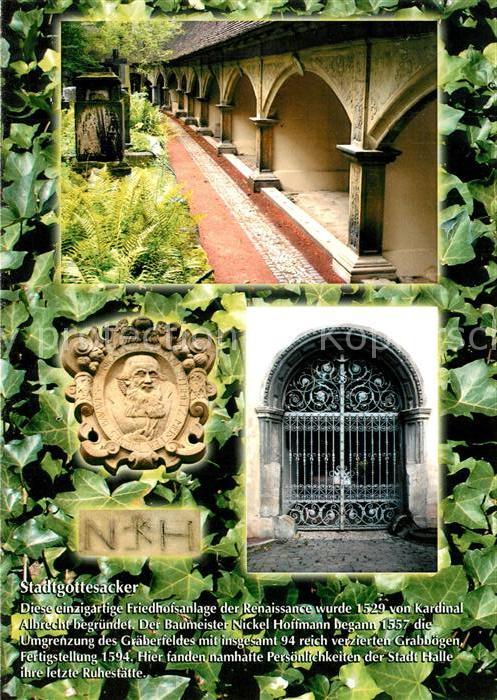 Halle Saale Stadtgottesacker Friedhof Chronik