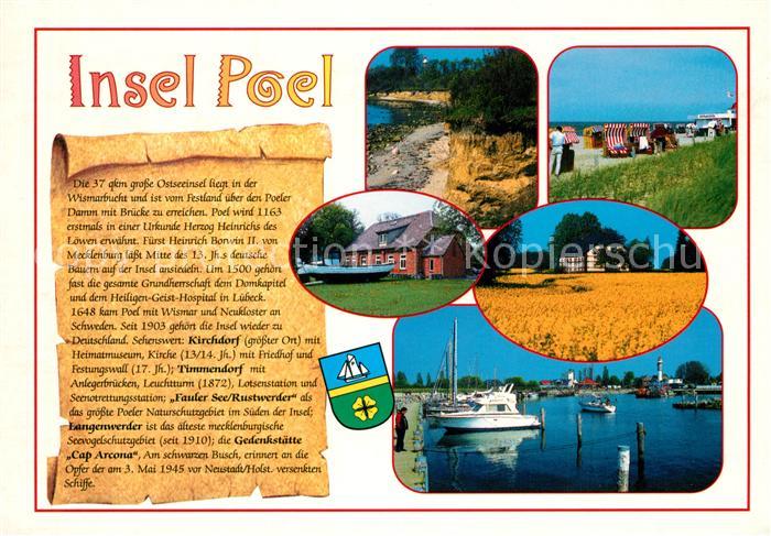 Insel Poel Hafen Leuchtturm Landschaftspanorama Fliegeraufnahme Chronik