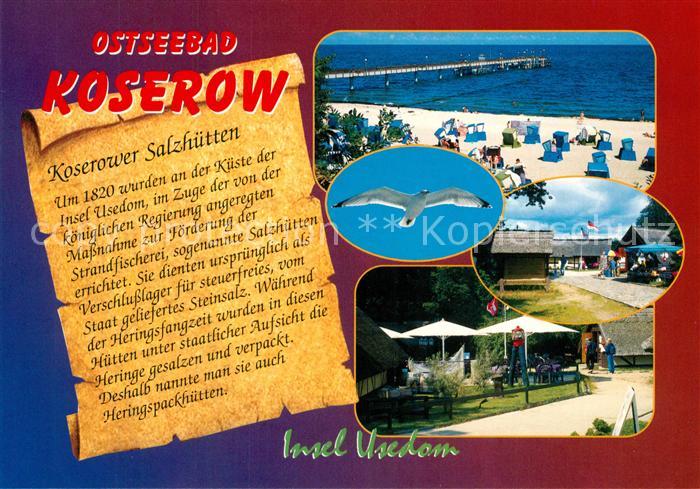 Koserow Ostseebad Usedom Strand Moewe Feriendorf Chronik