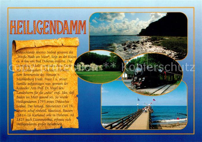 Heiligendamm Ostseebad Kueste Dampflokomotive Strand Seebruecke Chronik