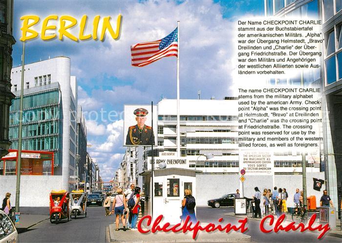 BERLIN DE Checkpoint Charly Flagge