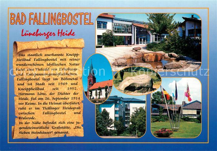 Bad Fallingbostel Kurhaus Kurklinik Kirche Hermann Loens Gedenkstein