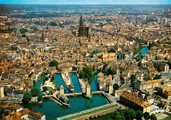 Strasbourg Alsace Fliegeraufnahme