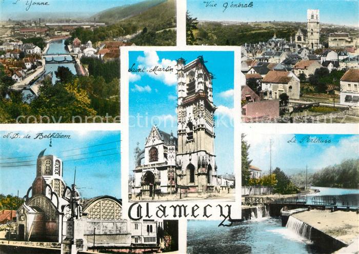 Clamecy Nievre Notre Dame Bethlehem Saint Martin Panorama