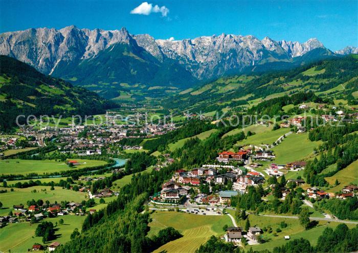 Alpendorf St Johann Fliegeraufnahme