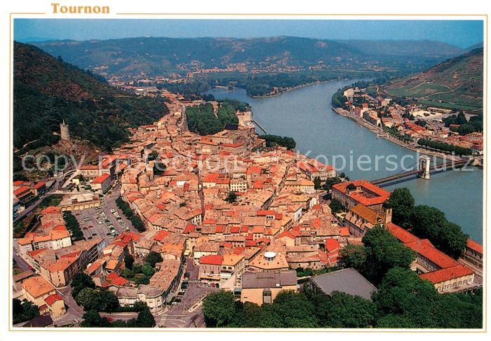 Tournon-sur-Rhone Fliegeraufnahme