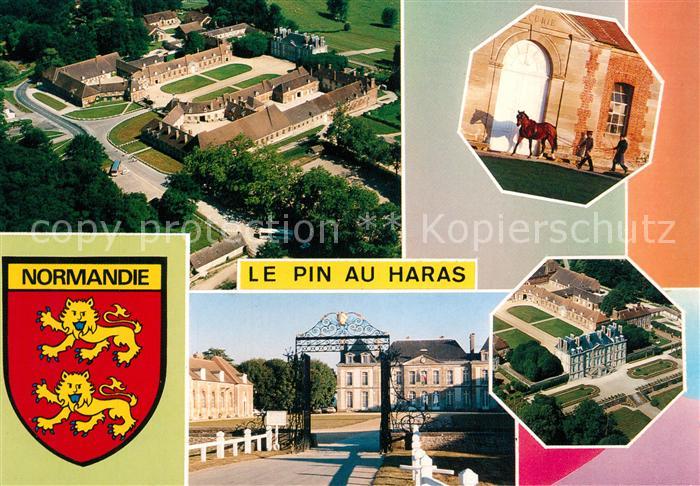 Le Pin-au-Haras Fliegeraufnahme Stadtansichten