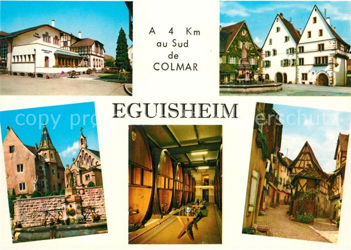 Eguisheim Haut Rhin Fachwerk Kirche A4