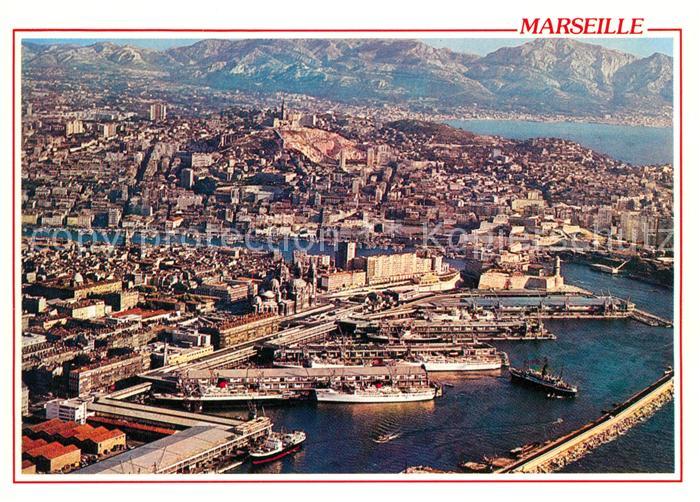 Marseille Bouches-du-Rhone Fliegeraufnahme Notre Dame