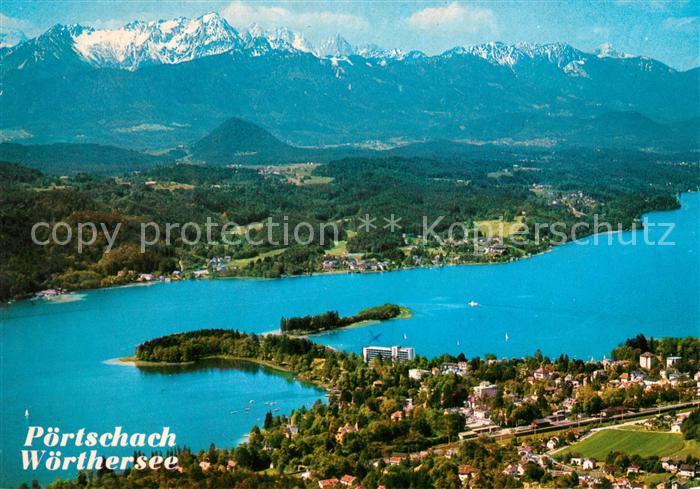 Poertschach Woerthersee Fliegeraufnahme Mittagskogel