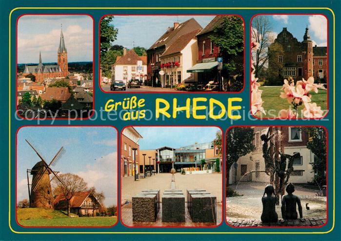 Rhede Westfalen Windmuehle Denkmal Stadtansichten