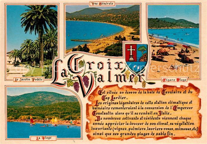 La Croix-Valmer Jardin Public Strand Fliegeraufnahme