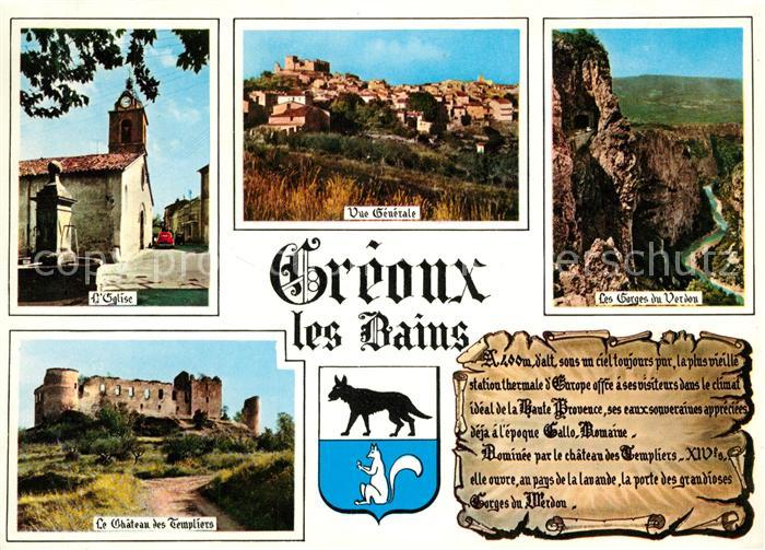 Greoux-les-Bains Chateau des Templiers Les Gorges du Ver
