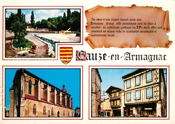 Eauze Park Kirche Stadt Chronik