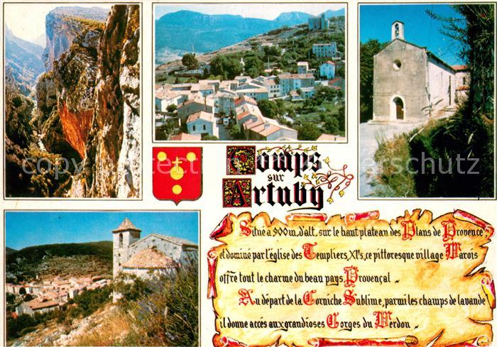 Comps-sur-Artuby Panoramen Kirche Chronik