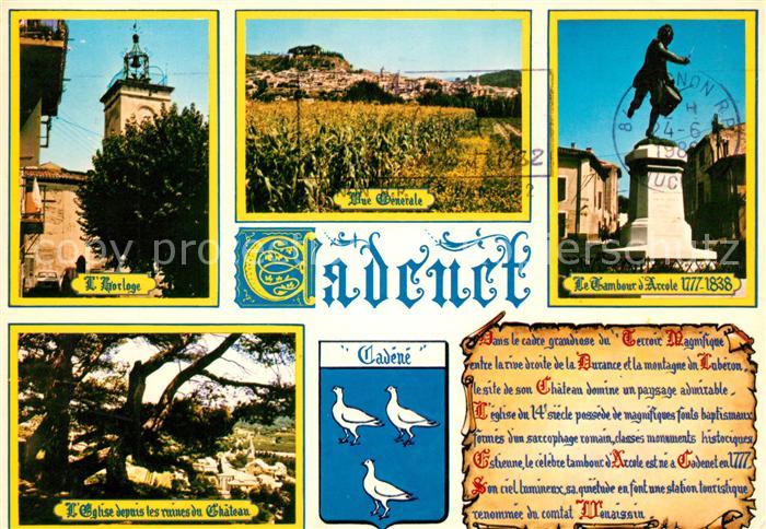 Cadenet Stadtansichten Denkmal Chronik