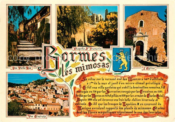 Bormes-les-Mimosas Une Vielle Rue Chapelle Saint Francois