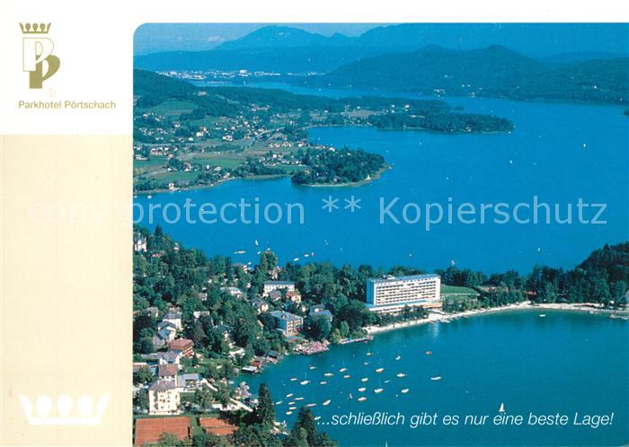 Poertschach Woerthersee Fliegeraufnahme Parkhotel