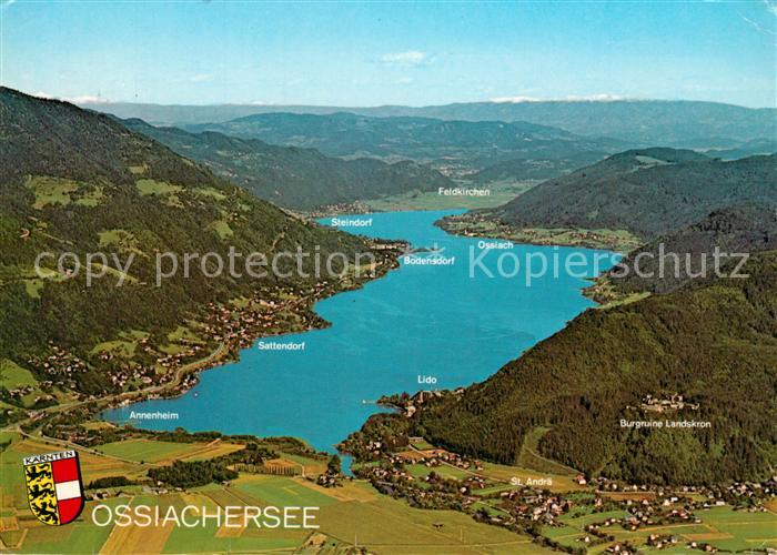 Ossiachersee Fliegeraufnahme