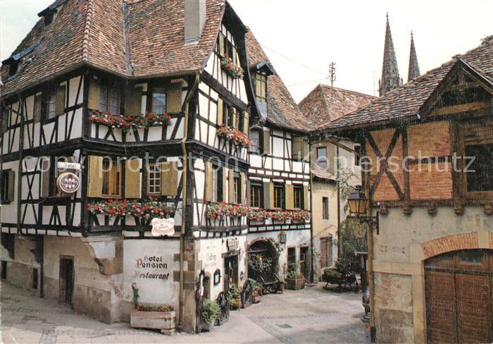 Obernai Bas Rhin Vieilles maisons Hotel Restaurant Zum Schnockeloch Altes Fachwe