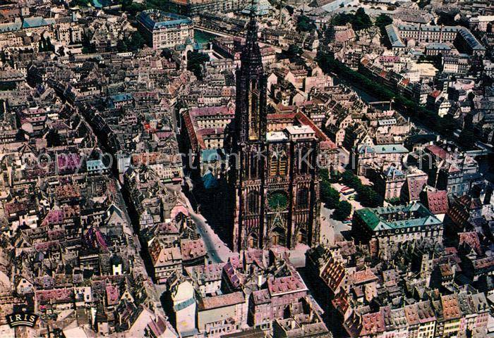 Strasbourg Alsace Le Centre Cathedrale vue aerienne