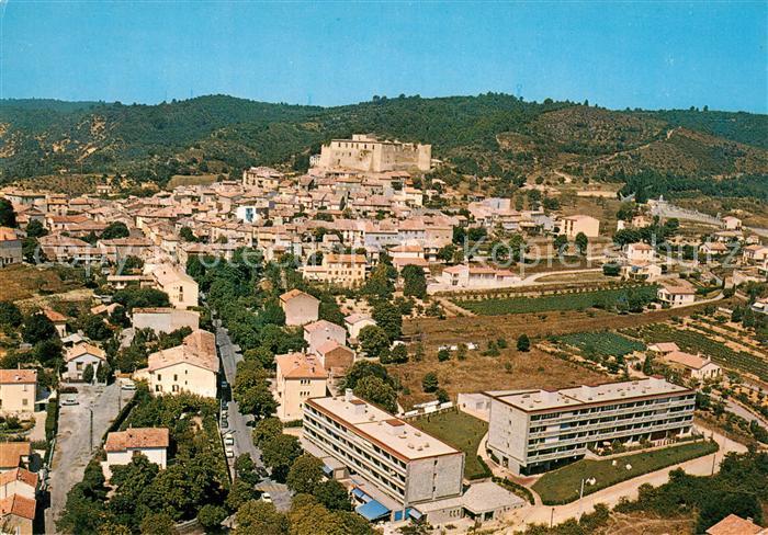 Greoux-les-Bains Chateau des Templiers vue aérienne