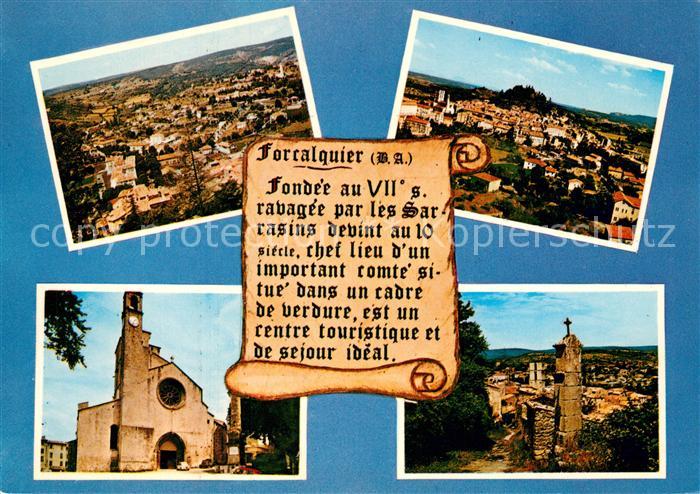 Forcalquier Divers aspects de la ville Eglise Croix Monument