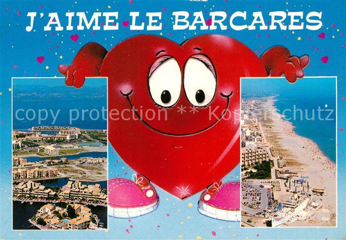 Le Barcares Station nouvelle du littoral Roussillon vue aérienne Coeur