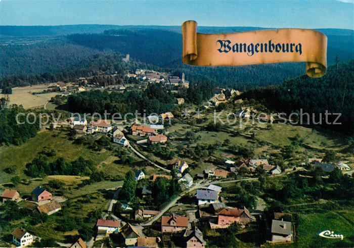 Wangenbourg-Engenthal au fond Engenthal vue aérienne