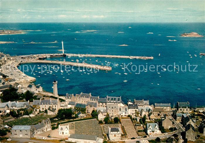 Roscoff Vue d ensemble vers le port vue aérienne