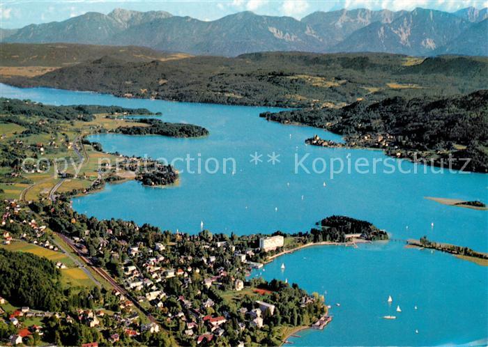 Poertschach Woerthersee Maria Woerth Karawanken Fliegeraufnahme