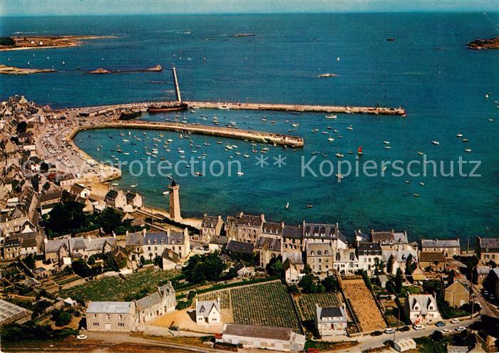 Roscoff Panorama sur le port vue aérienne