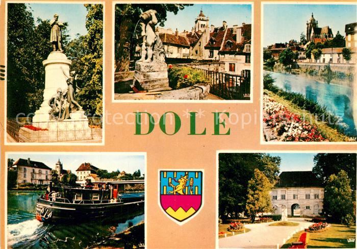 Dole Jura Monument Statue Eglise Chateau Bateau