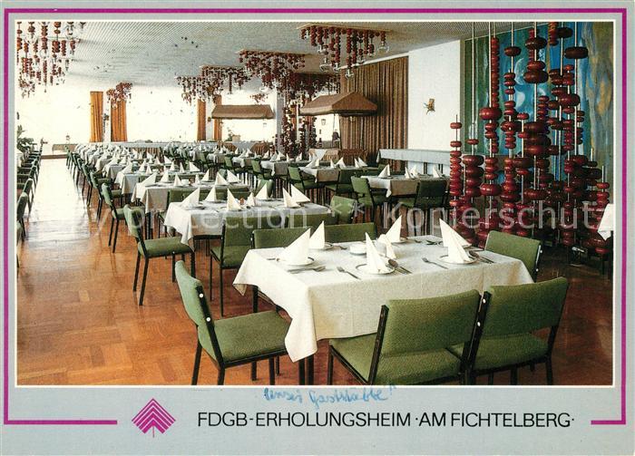 Oberwiesenthal Erzgebirge FDGB Erholungsheim am Fichtelberg Restaurant