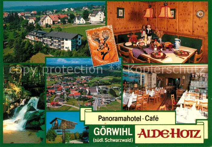 Goerwihl Panoramahotel Cafe Alde Hotz Restaurant Wasserfall Wegweiser Fliegerauf