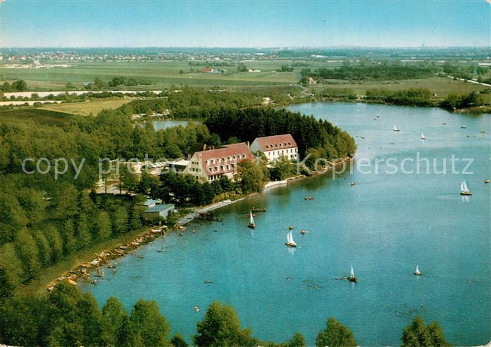 Muenchen Autobahn Hotel am Langwieder See Fliegeraufnahme