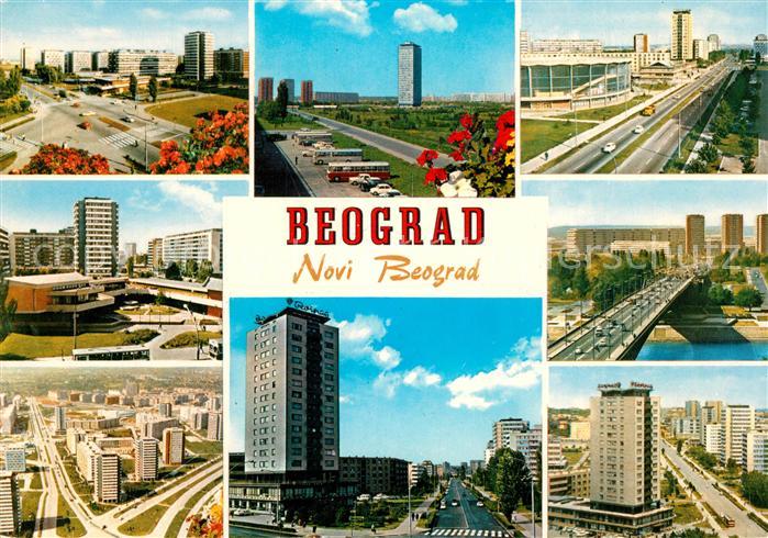 Beograd Belgrad Novi Beograd Wohnsiedlungen Hochhaeuser