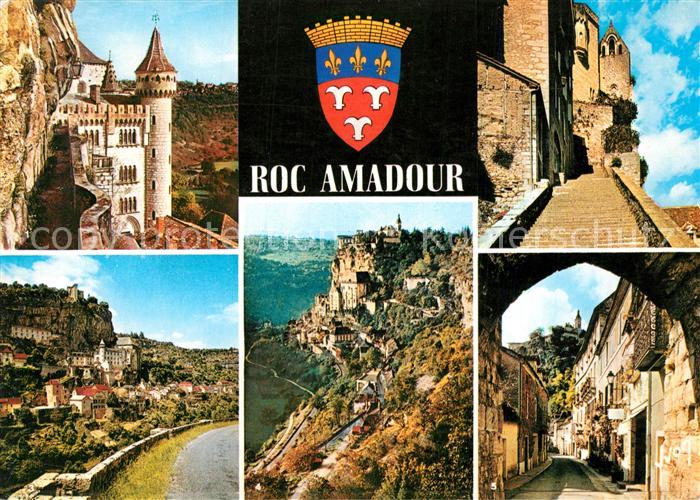 Rocamadour Chemin de ronde Grand Escalier Vallee de l Hospitalet Rue principale