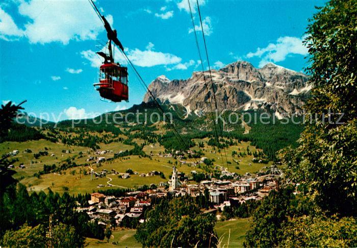 Cortina d Ampezzo Drahtseilbahn Tofanegruppe Dolomiten