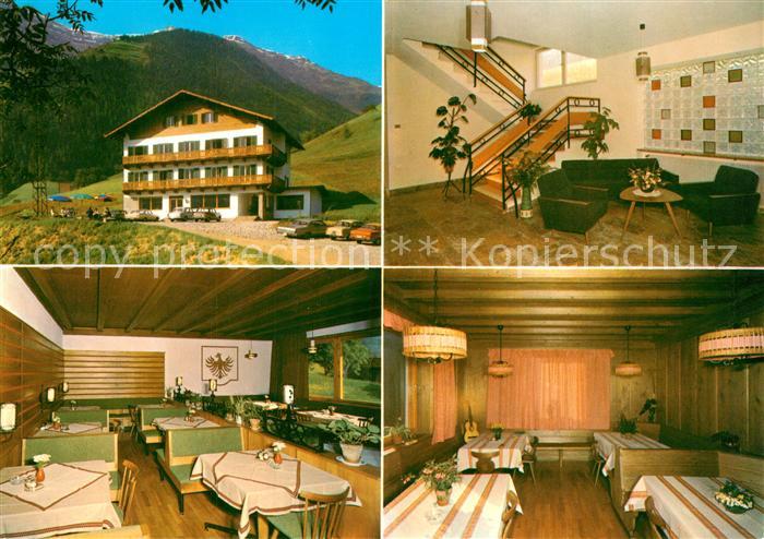 St Leonhard Passeier Pension Sonnenhof Gaststube Jaufenpass Strasse